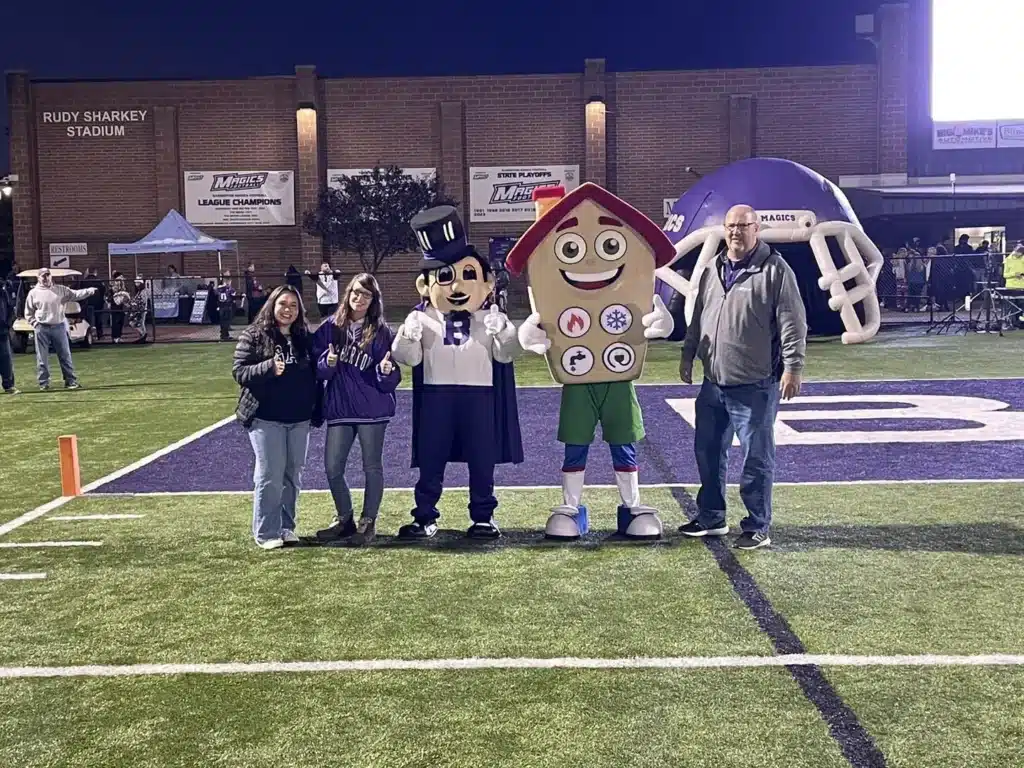 blind team at football game